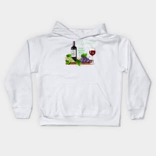 Nicaragua Rappaccioli Vineyard Italian Wine Kids Hoodie